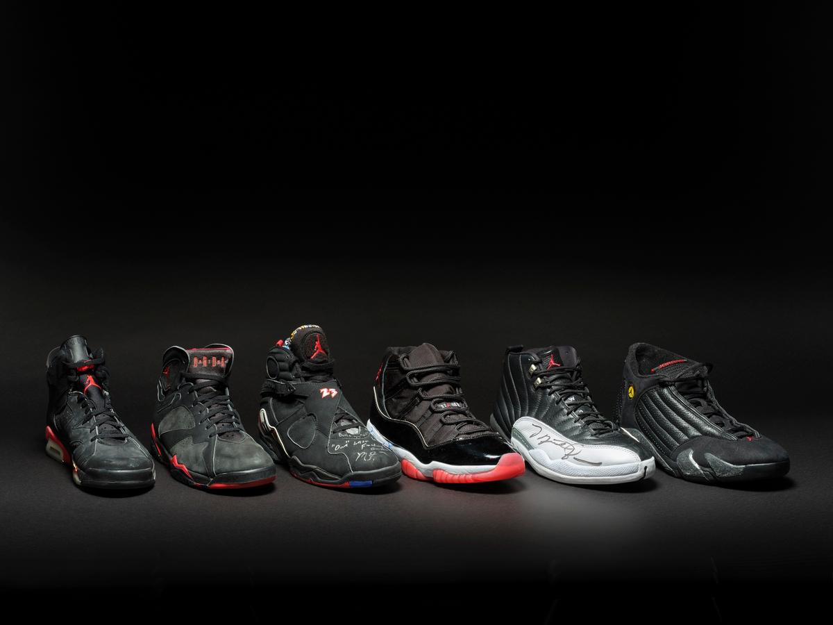 1 Icon, 6 Shoes, $8 Million: An Auction of Michael Jordan’s Championship Sneakers Sets a Record