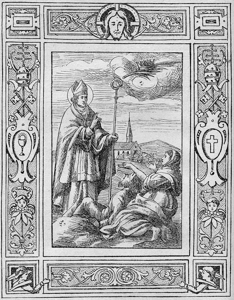 There are variations about the original story, but Saint Valentine's feast day remains a celebration of love. (Public domain)