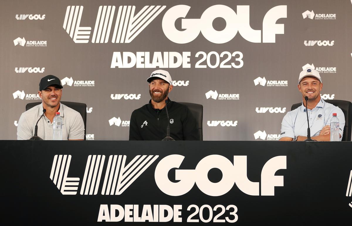 Johnson, DeChambeau Share Lead at LIV Golf Las Vegas, With Rahm 2 Strokes Back With Day Left