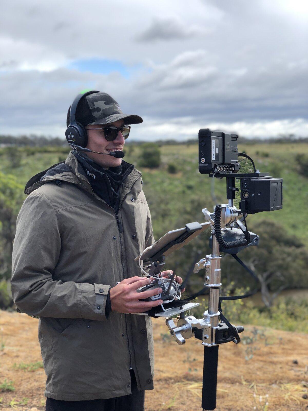 Leroy Button working on a movie. (Leroy Button)