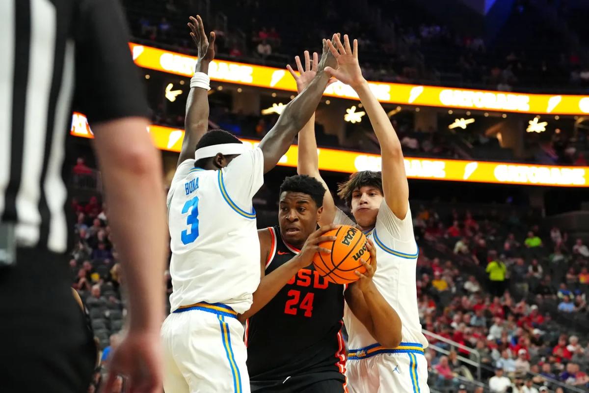 Andrews, UCLA Drill Oregon State in Pacific 12 Conference Tournament Opener