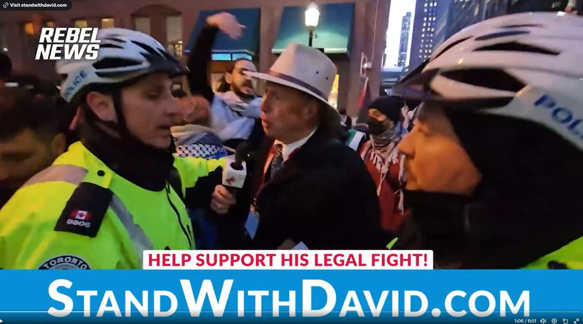 Rebel News Reporter Arrested by Police While Trying to Interview Pro-Palestinian Protesters