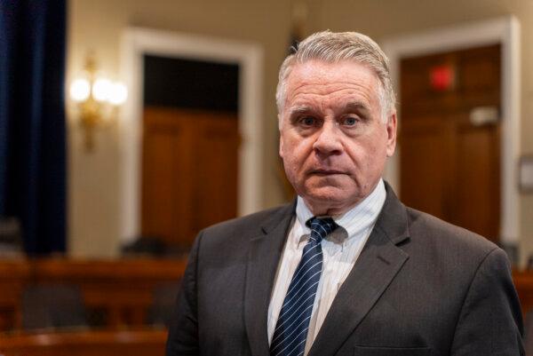 Rep. Chris Smith (R-N.J.), chair of the Congressional-Executive Commission on China (CECC), after a hearing about the Chinese Communist Party's practice of forced organ harvesting, in Washington on March 20, 2024. (York Du/The Epoch Times)