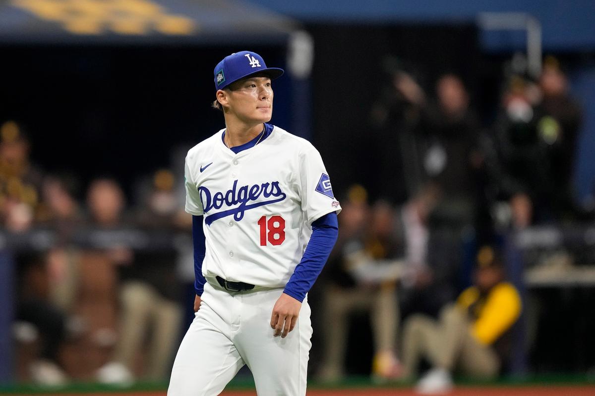 Yoshinobu Yamamoto Lasts 1 Inning in Dodgers Debut, Gives up 5 Runs to Padres