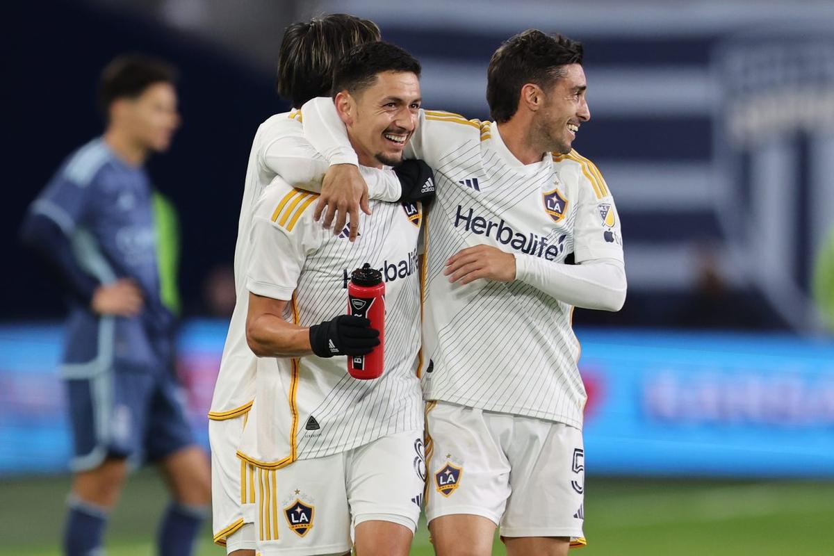Galaxy Score Three Late Goals to Stun Sporting KC