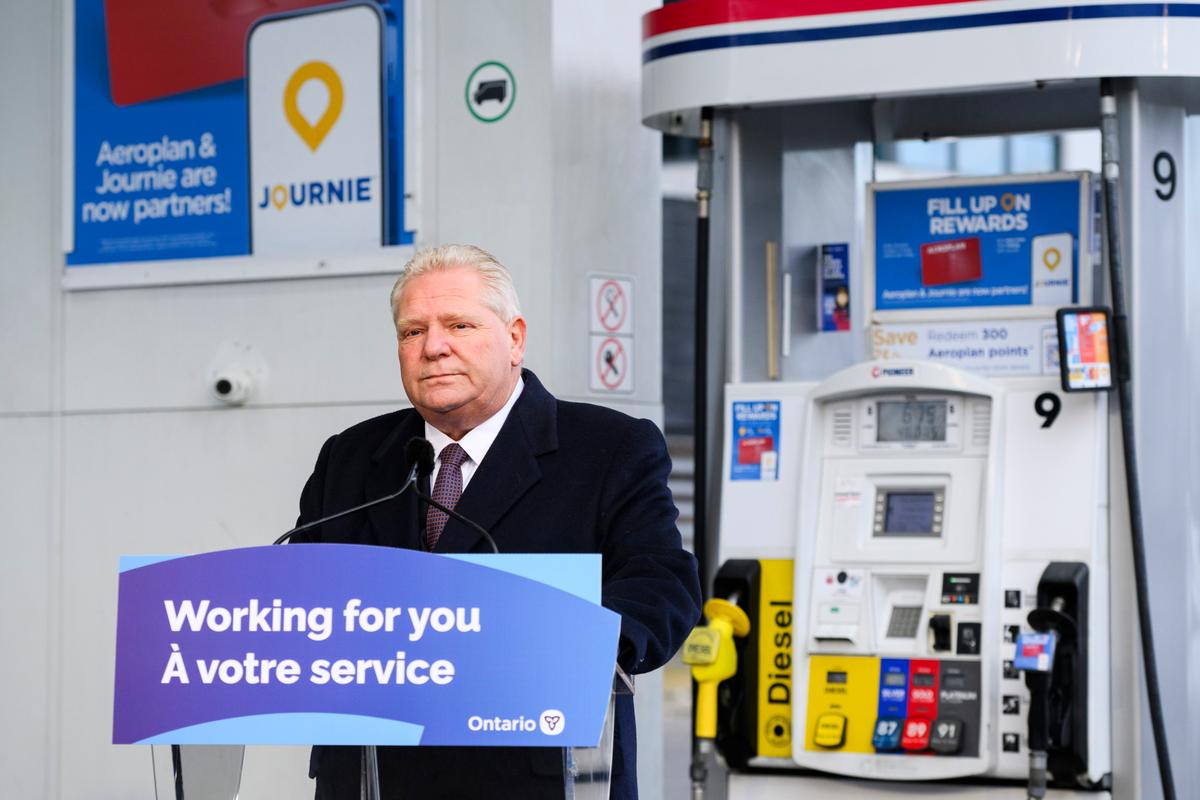 Ford to Extend Ontario Gas Tax Cuts to Offset April 1 Carbon Tax Hike