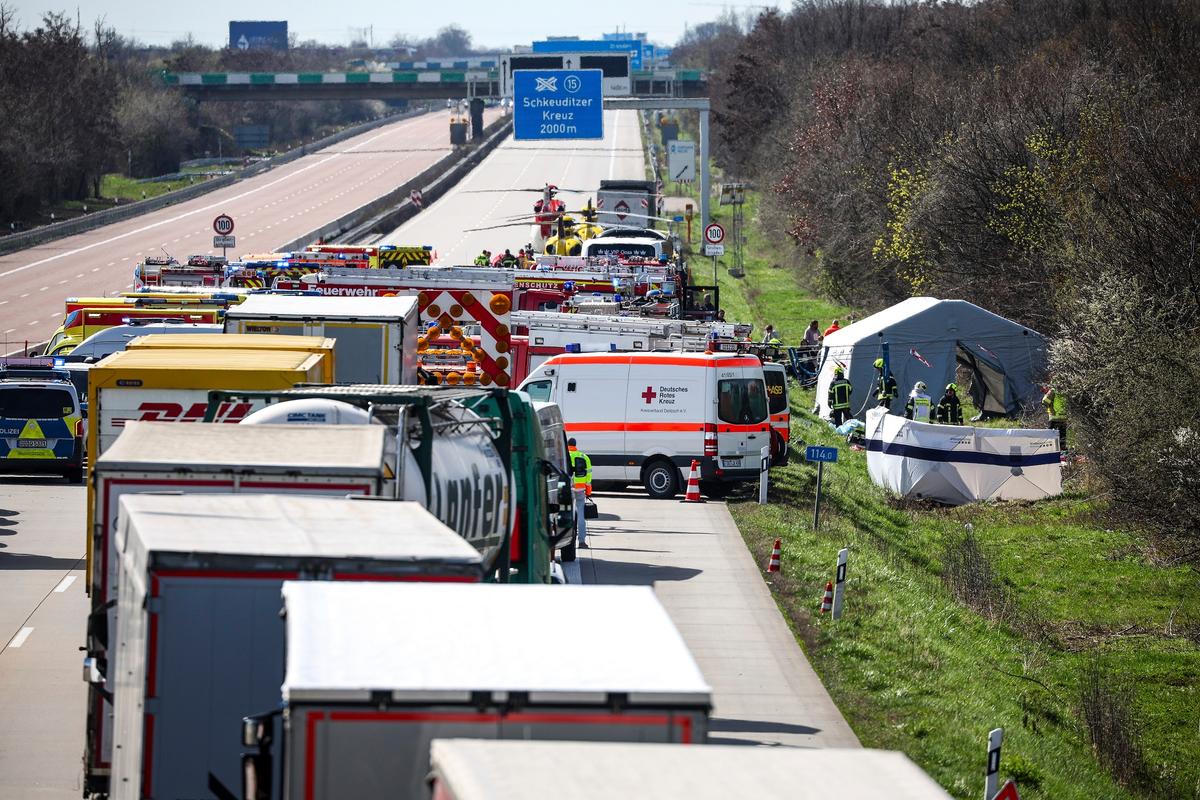 Bus Headed for Switzerland Crashes Off German Highway, Killing at Least 5 People