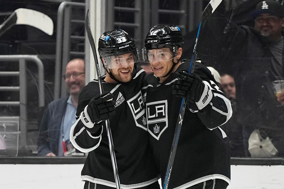 Moore’s Hat Trick Helps Kings Bust Slump With Win Over Kraken