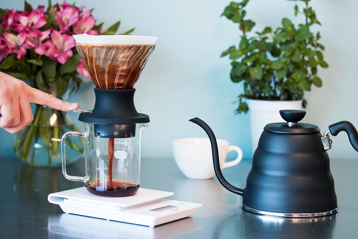 Hario's Switch dripper makes it easy to do pour-overs at home. (Courtesy of Hario)