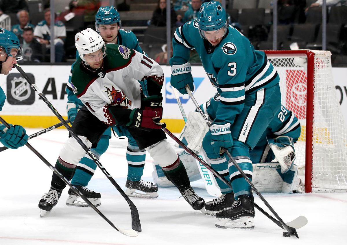 Sharks Surrender Three Third-Period Goals in Loss to Arizona
