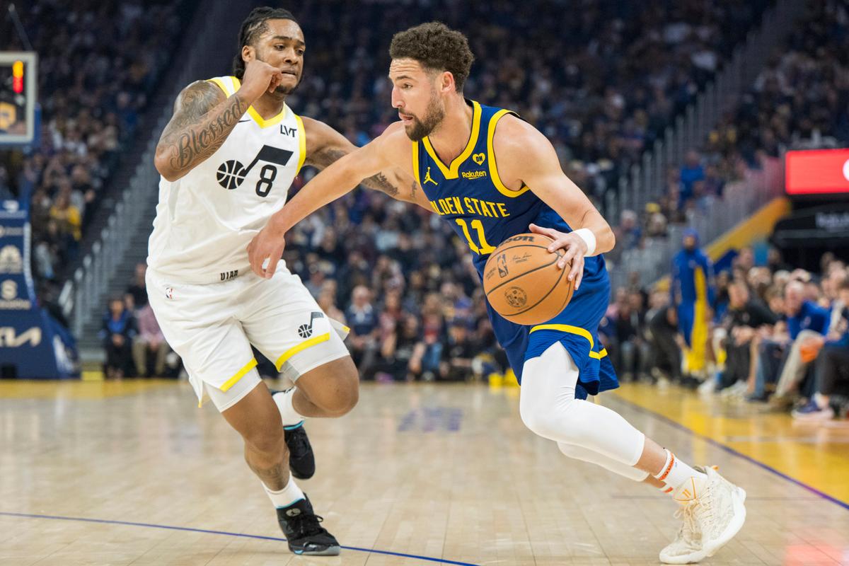 With Curry Resting, Thompson Steps up for Warriors in Win Over Jazz