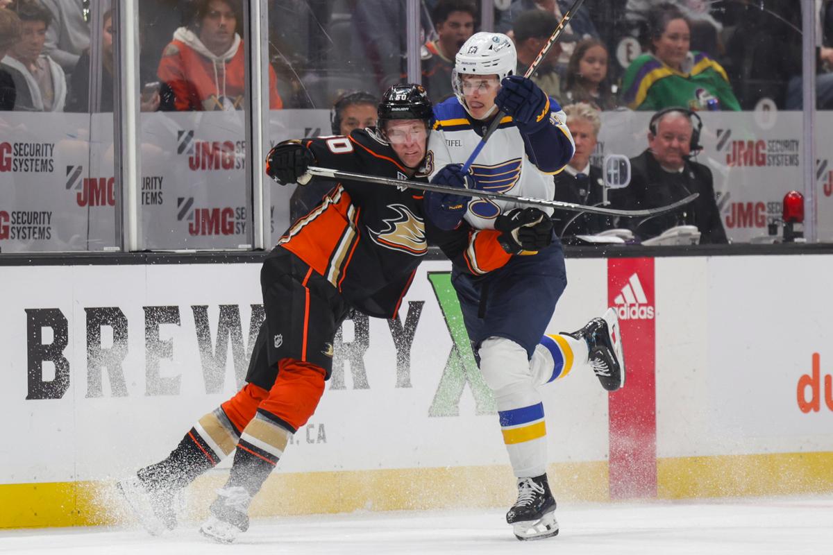 Blues Thwart Ducks’ Comeback Bid, Prevail in Shootout