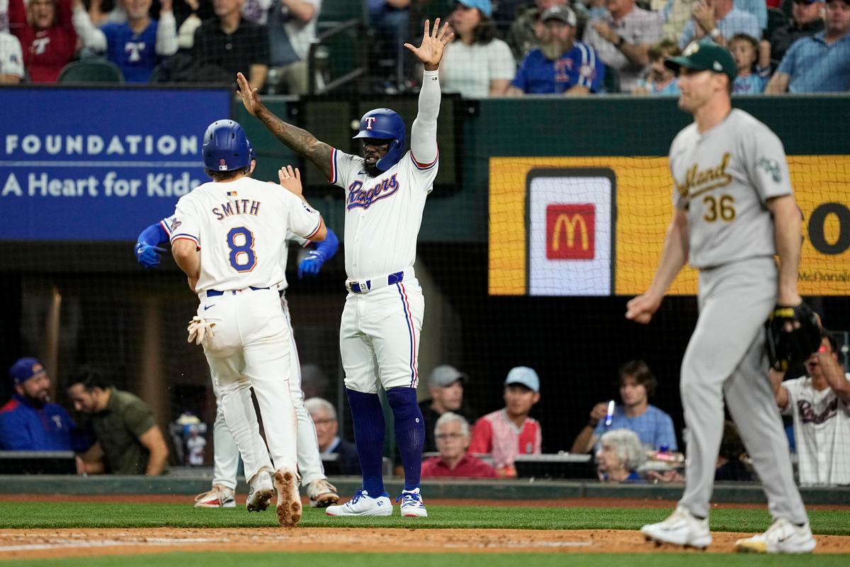 A’s Winning Streak Ends as Rangers Halt Losing Skid