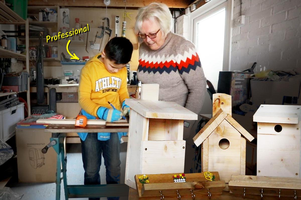 9-Year-Old Boy Becomes Pro Carpenter, Sets up Woodshop, Own Business in Grandma’s Garage