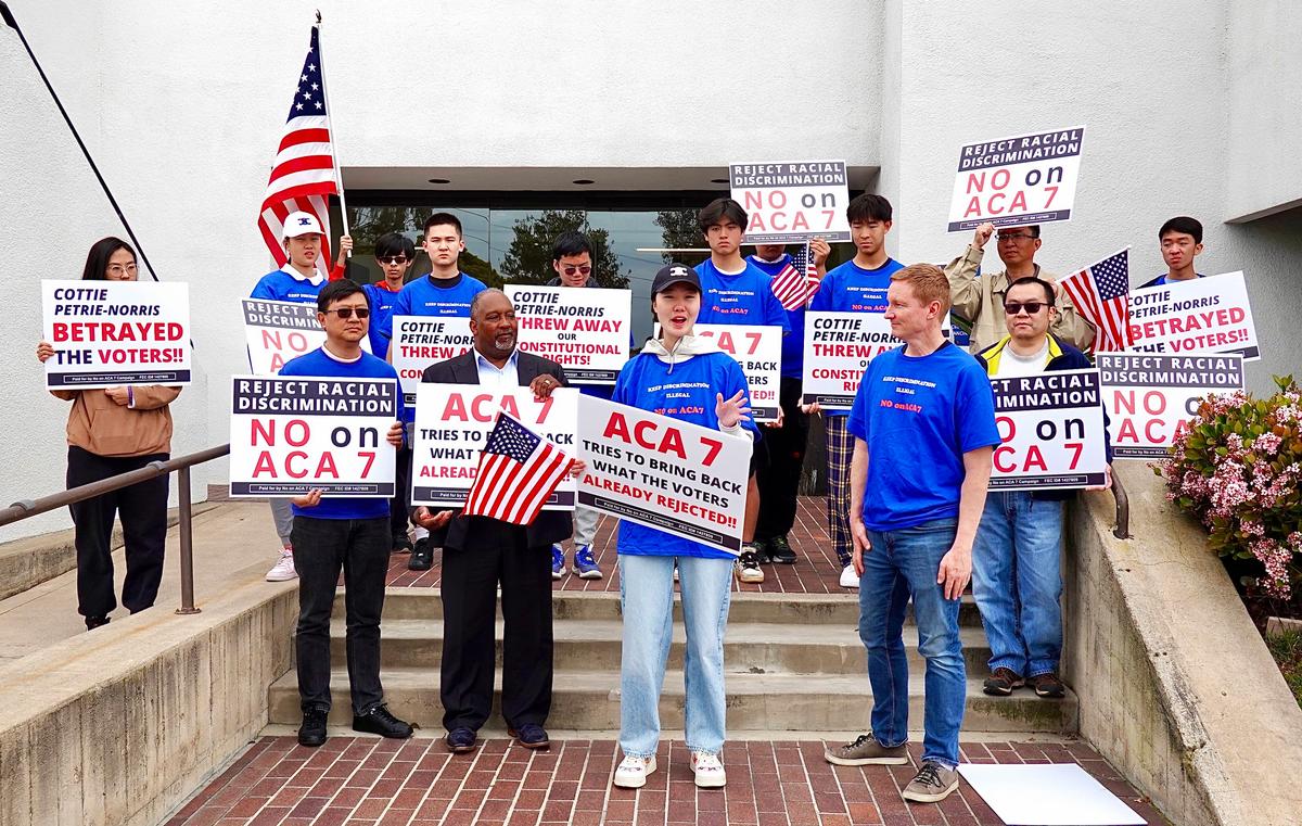 Orange County Rally Aims to Keep State Ban on Racial Preferences