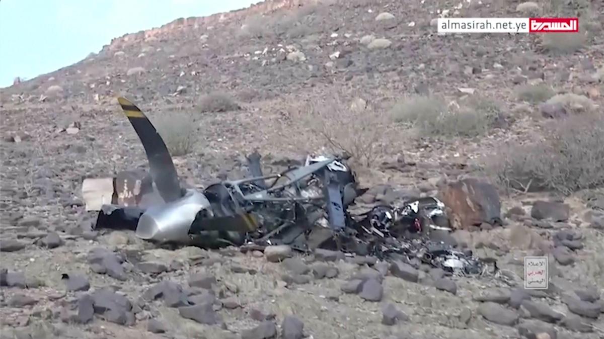 Houthi Terrorists Claim Downing US Reaper Drone, Release Footage Showing Wreckage of Aircraft