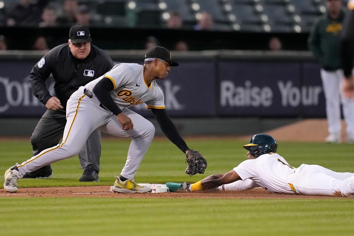 Nevin Goes Deep Again as A’s Cruise Past Pirates