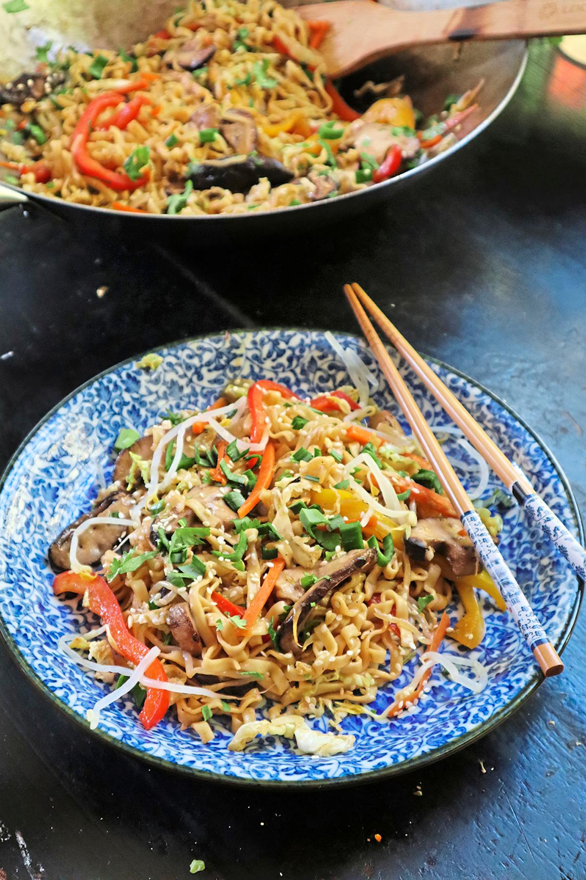 Mushroom Chow Mein Is Full of Umami Flavor