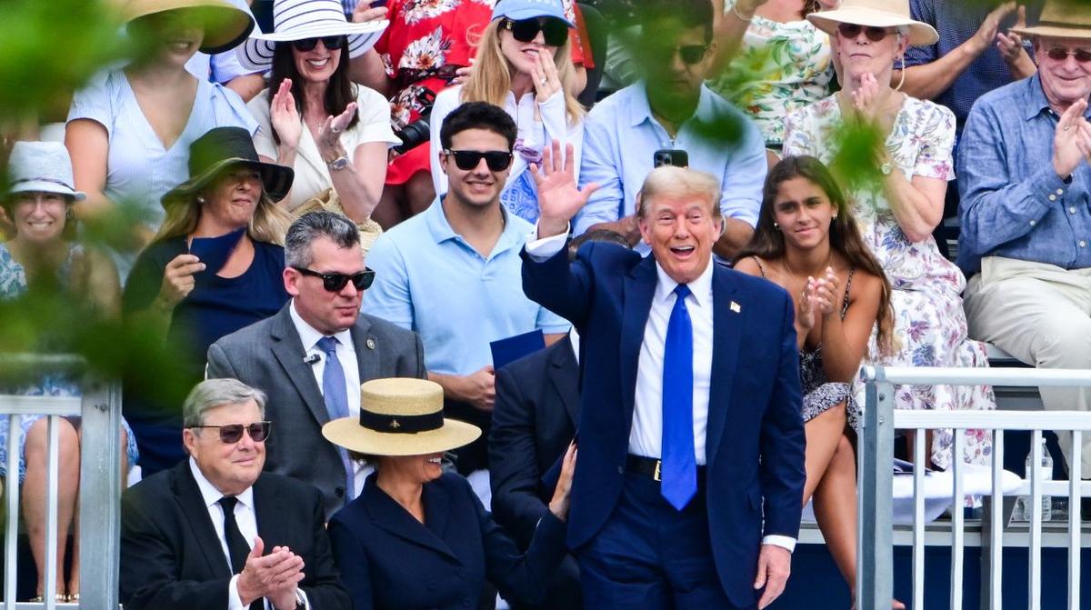 Trump Attends Son Barron’s Graduation as New York Trial Breaks