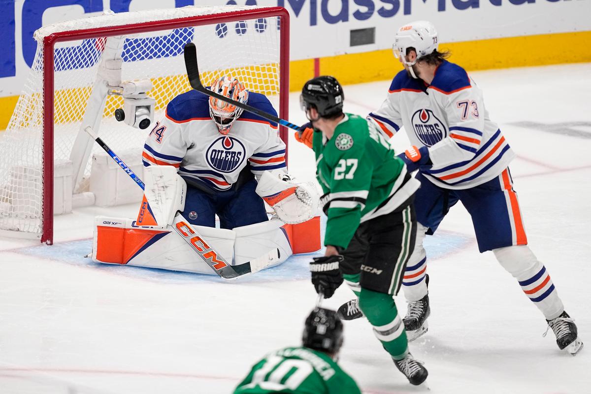 Mason Marchment Breaks 3Rd-Period Tie, Stars Beat Oilers 3–1 in Game 2 to Even West Final