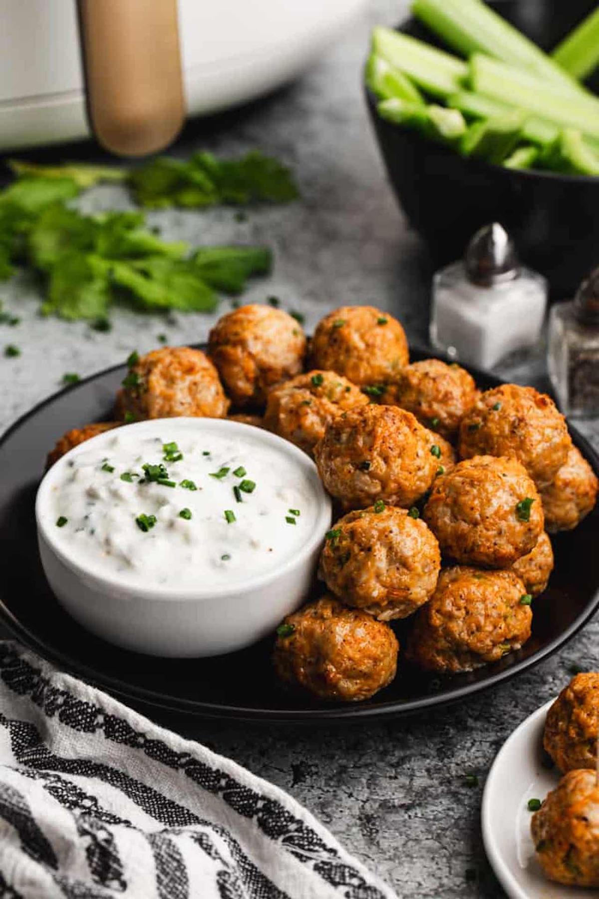 Buffalo Chicken Meatballs