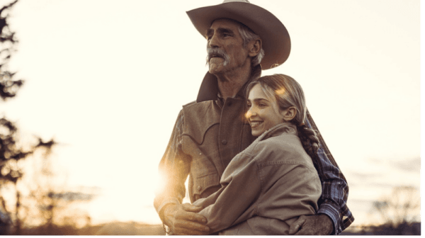 Grandpa Al (Forrie J. Smith) and granddaughter Virginia (Zia Carlock), in "Ride." (Well Go USA)