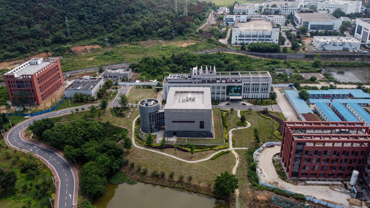 This aerial view shows the P4 laboratory (C) on the campus of the Wuhan Institute of Virology in Wuhan in China's central Hubei Province on May 27, 2020. (Hector Retamal/AFP via Getty Images)