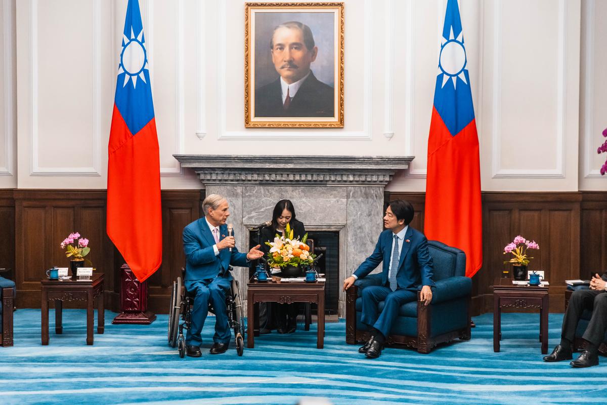 Texas Gov. Abbott Meets Taiwan President Lai During His East Asia Tour