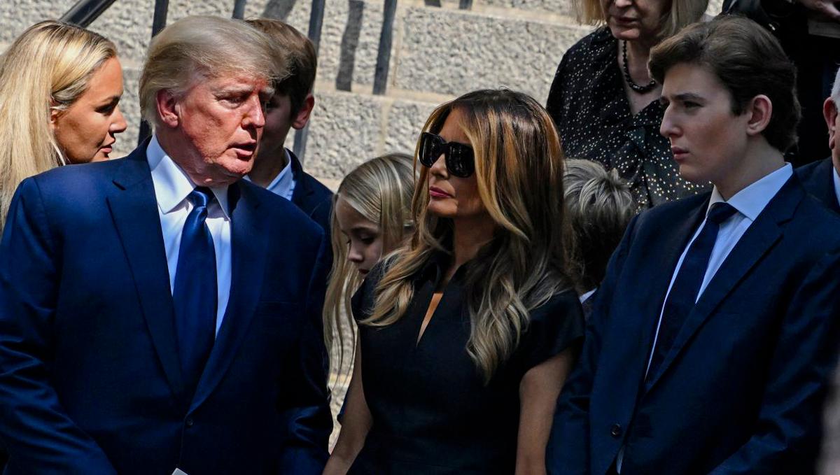 Barron Trump Attends His Father’s Florida Rally in Campaign Debut