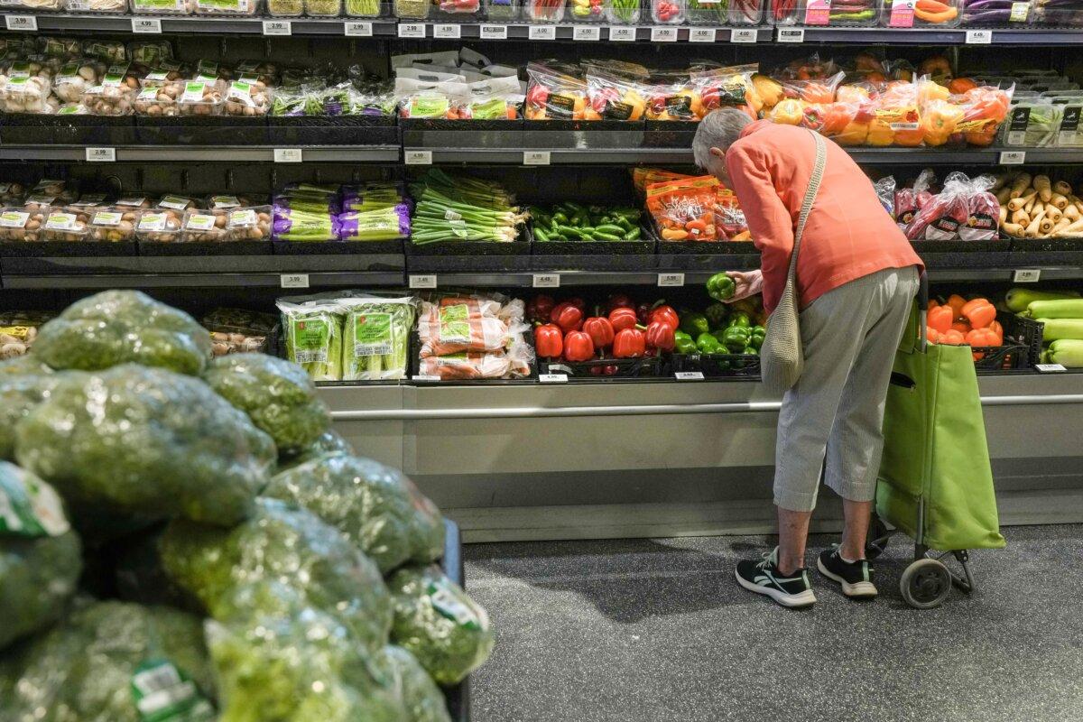 A customer shops at a grocery store in Toronto, in a file photo. (The Canadian Press/Chris Young)