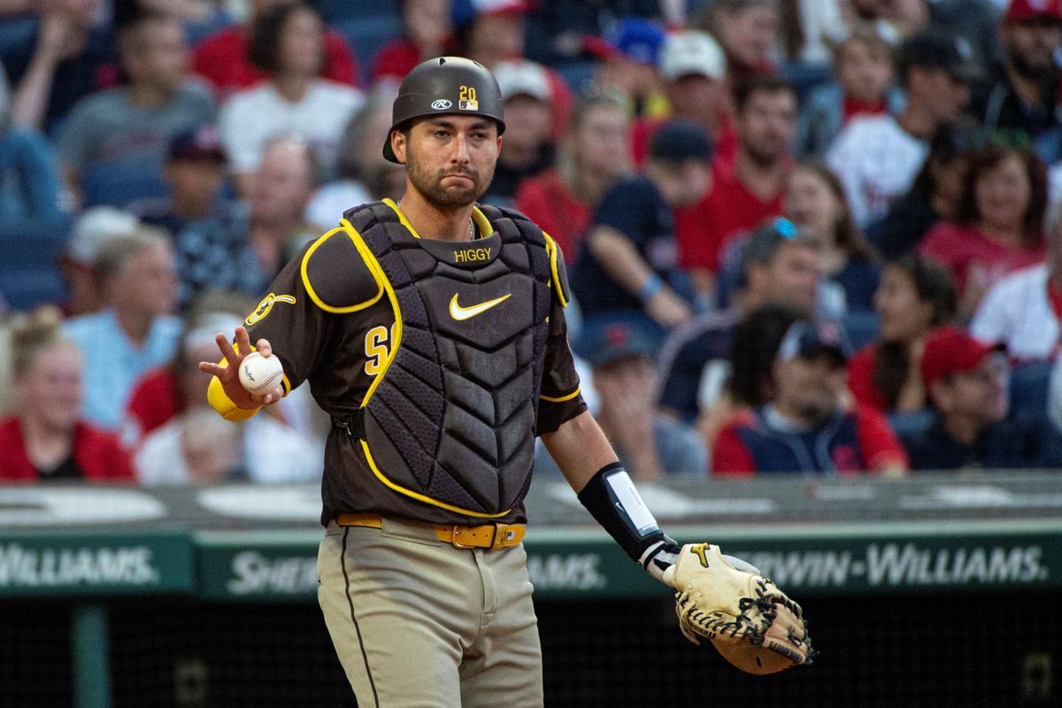 Padres Catcher Higashioka Receives Replica Medal for Grandfather’s World War II Service