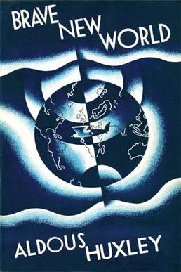 Cover image of "Brave New World," first edition, Chatto & Windus. (Public Domain)