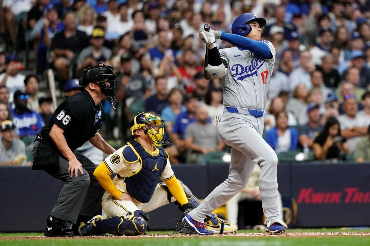 Dodgers Slug Four Homers, Including Ohtani’s League-Leading 37th, in Win Over Brewers