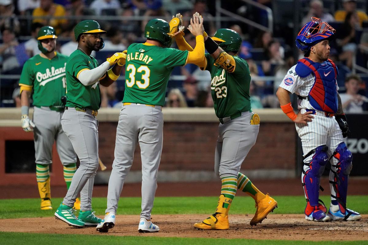 Red-Hot Langeliers, A’s Get Better of Former Teammate Blackburn, Beat Slumping Mets