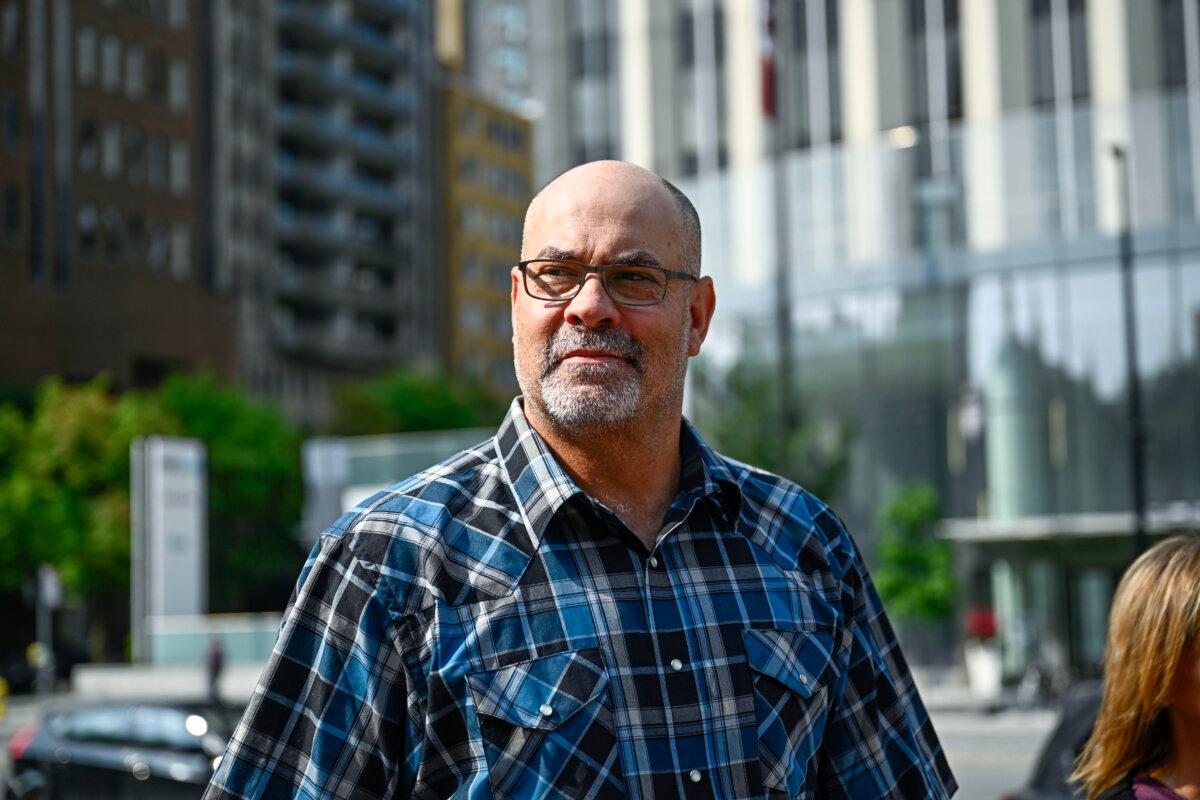 Chris Barber arrives at the courthouse in Ottawa, on Aug. 14, 2024. (The Canadian Press/Justin Tang)