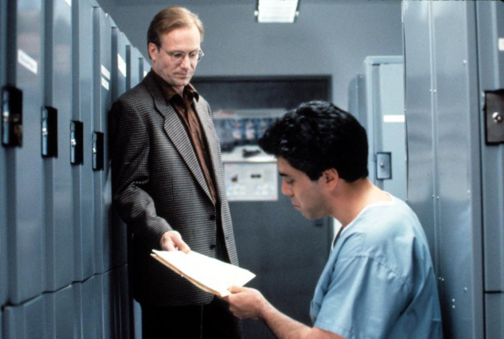 Dr. Jack McKee (William Hurt) instructs Dr. Eli Bloomfield (Adam Arkin) in emphathy, in "The Doctor." (Touchstone Pictures)