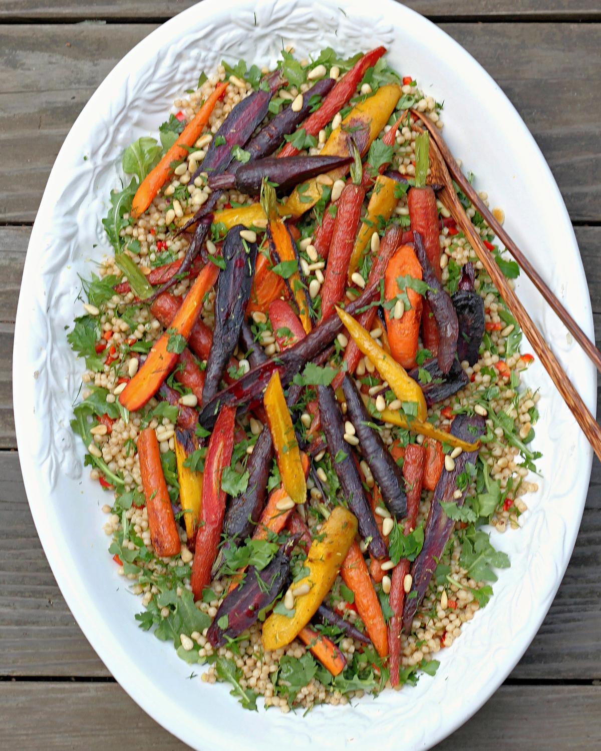 Roasted Carrots and Toasted Couscous Make a Centerpiece-Worthy Salad
