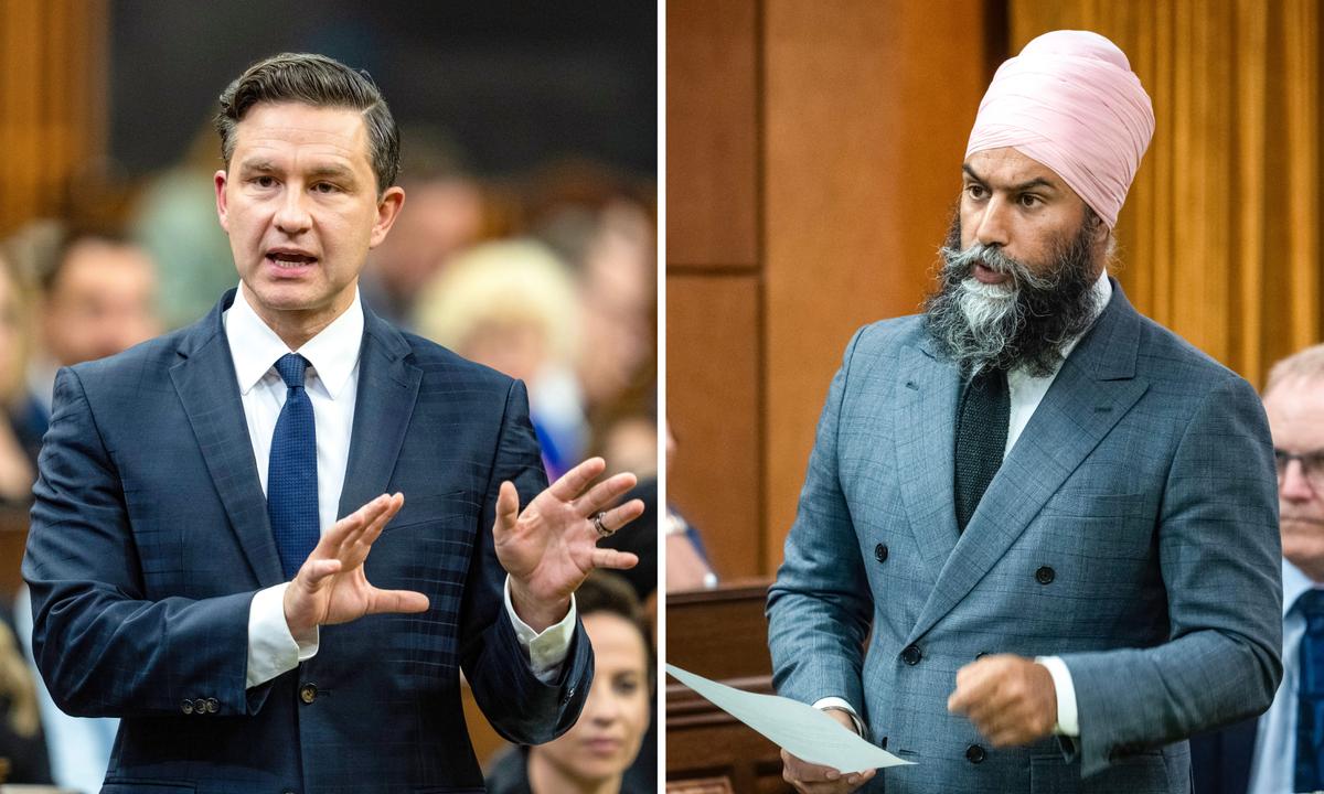 Poilievre, Singh Engage in Heated Exchange in House After NDP Says Won’t Support Non-Confidence Motion