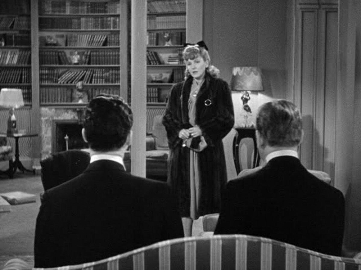 Vicky Lowndes (Jean Arthur) has a marital problem, in “Too Many Husbands.” (Columbia Pictures)