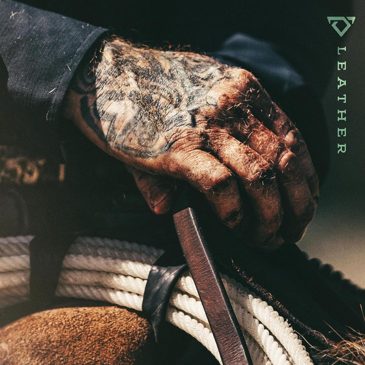 The cover for Cody Johnson's 2023 album "Leather," featuring the hit song "Dirt Cheap." (Warner Music Nashville)