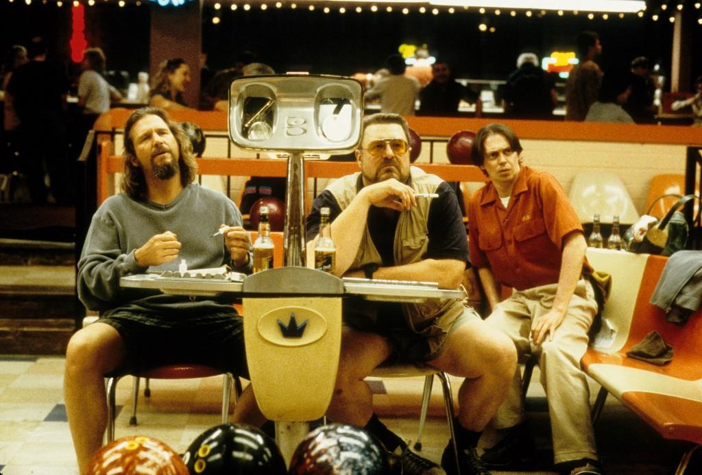 (L–R) The Dude (Jeff Bridges) and his pals Walter (John Goodman) and Donny (Steve Buscemi). in "The Big Lebowski."