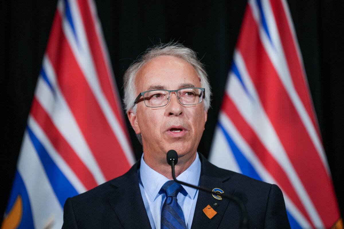 B.C. Conservative Leader John Rustad speaks during a news conference in Richmond, B.C., on July 30, 2024. (The Canadian Press/Darryl Dyck)