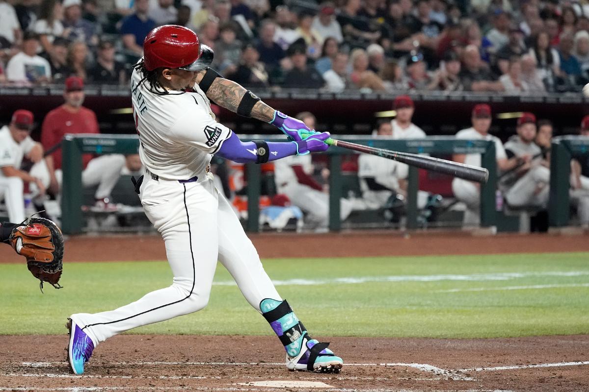 Marte Homers and Drives in 4 Runs as the Diamondbacks Hit 5 HRs in a 14–4 Rout of Rangers