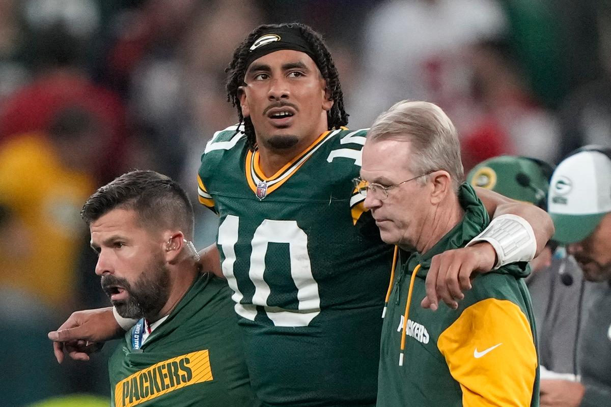 Packers’ Jordan Love out Against Colts as He Recovers From Knee Injury
