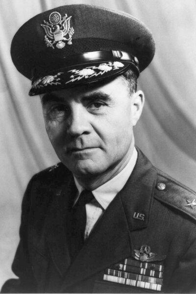 Brig. Gen. Paul W. Tibbets, commanding officer of the 340th Bombardment Squadron. (Public Domain)