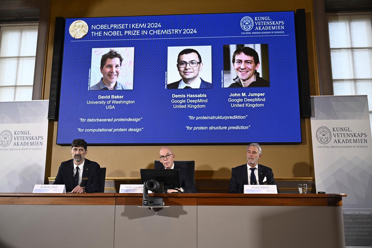 Nobel Prize in Chemistry Awarded to David Baker, Demis Hassabis, and John Jumper for Work on Proteins