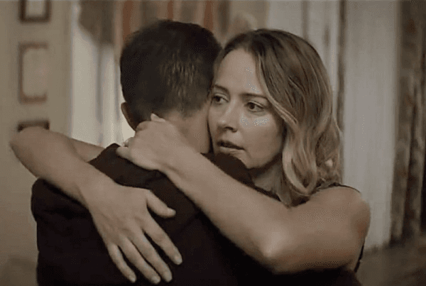Joe (Eric Close) and his wife Denise (Amy Acker), in "Average Joe." (GND Media Group and Provisions Film Supply)
