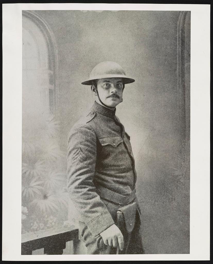 Sgt. Joyce Kilmer, circa 1918. Library of Congress. (Public Domain)