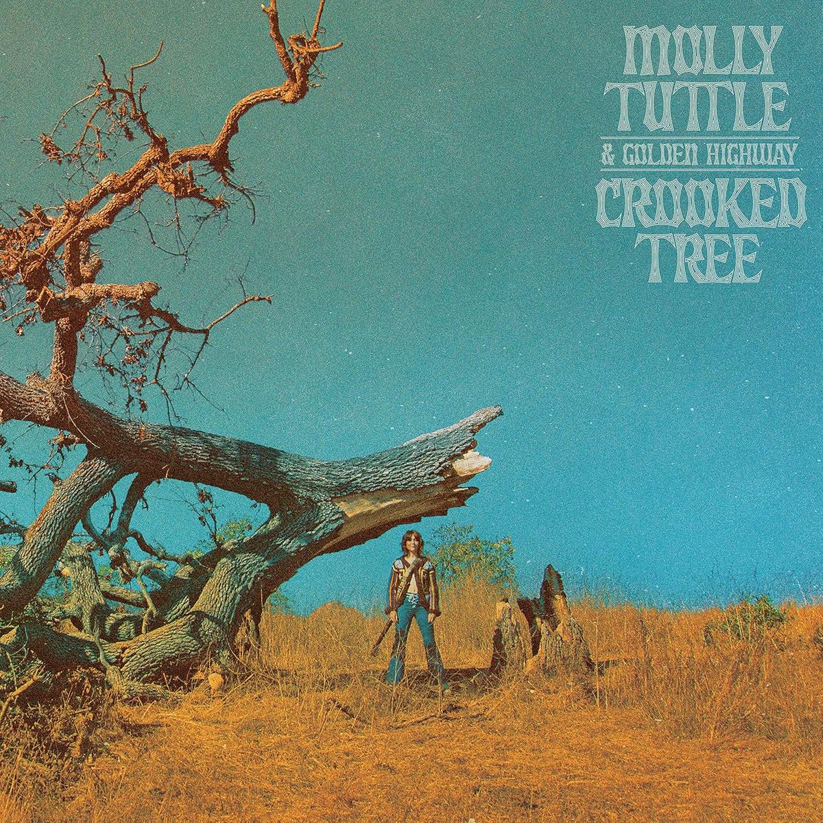 Cover for Molly Tuttle's 2022 breakout album, "Crooked Tree," which draws from her experiences having alopecia. (Nonesuch)