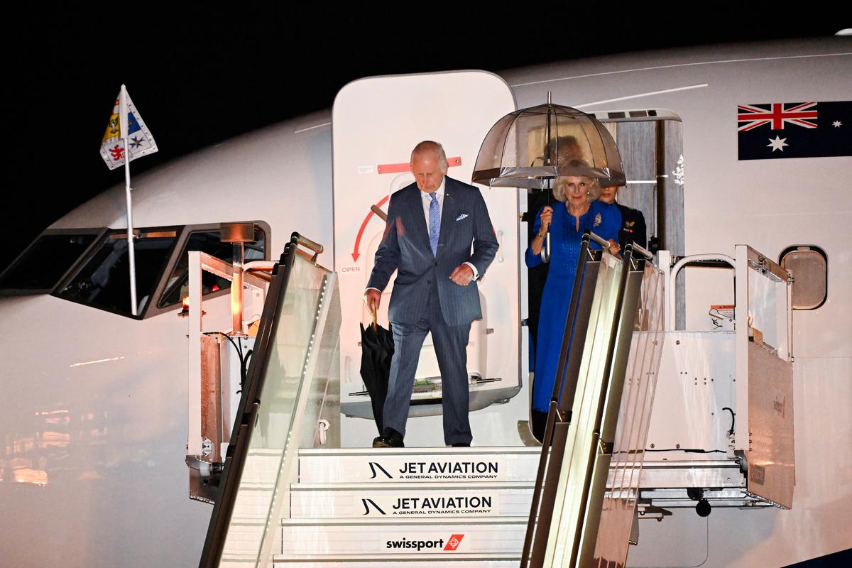 King Charles and Queen Camilla Touch Down in Australia